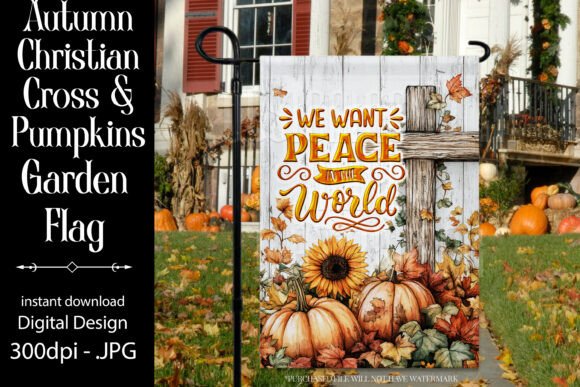 Autumn Christian Saying Garden Flag 4 Review for Graphics and Crafts