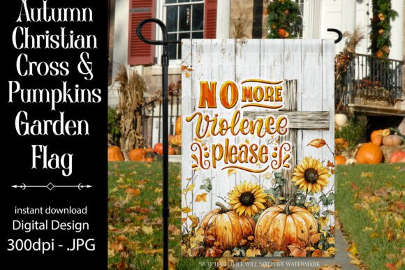 Autumn Chrsitian Saying Garden Flag 5: A Graphics and Crafts Review for Publishers