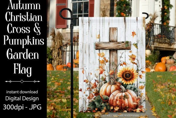 Autumn Cross Pumpkins Garden Flag FREE Review
