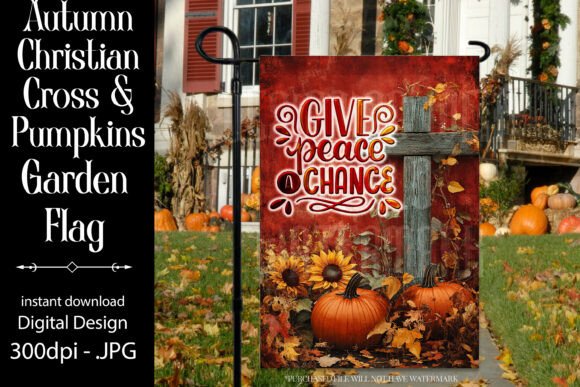 Christian Saying Autumn Garden Flag D11 Graphics Review
