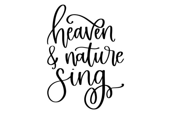 Christmas Heaven Nature Sing Graphics for Crafts
