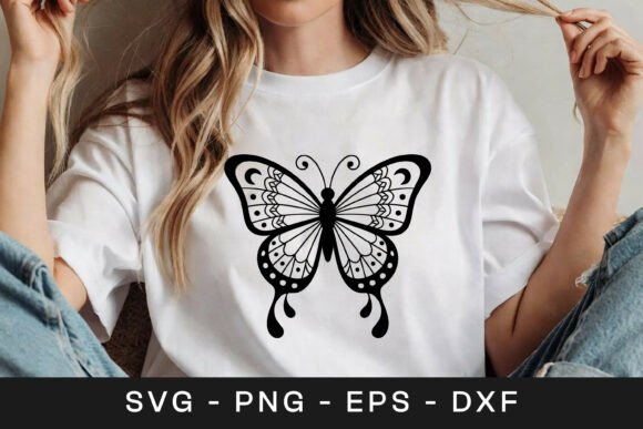 Cute Butterfly Outline Design for T-Shir: A Graphics and Crafts Review
