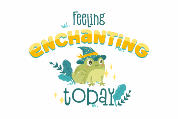 Enchanting Today Frog Graphics for Crafts and Branding