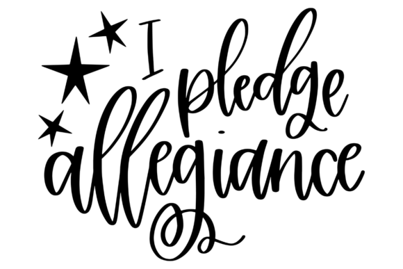 I Pledge Allegiance Graphics for Crafts and Commercial Use