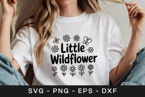 Little Wildflower Floral Inspirational Graphics for Crafts