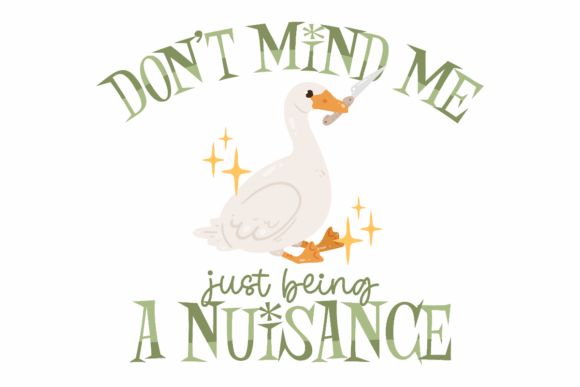 Sarcastic Goose Graphics for Crafts and Cricut Projects