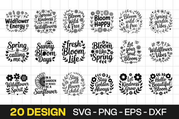 Wildflower Floral Quotes Typography: A Graphics & Crafts Review
